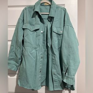 Lizard Thicket Dusty Blue Shacket